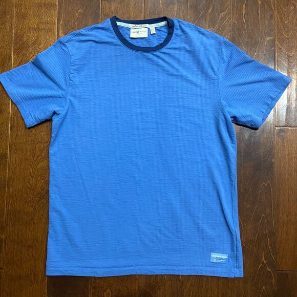 Scotch & Soda Amsterdam Classic Fit Baby Blue Casual Tee Men's Size Large - Picture 3 of 8